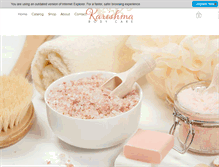 Tablet Screenshot of karishmabodycare.com